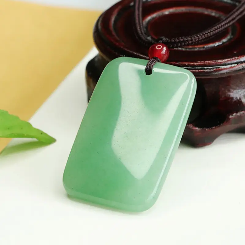 Green Jade Pendant Necklace for Men Women