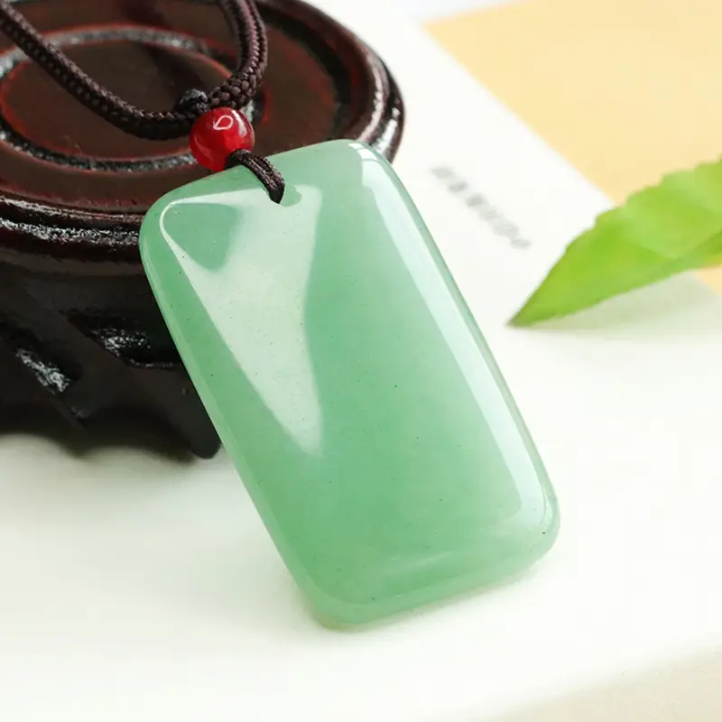 Green Jade Pendant Necklace for Men Women