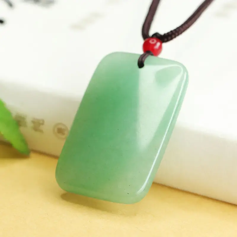 Green Jade Pendant Necklace for Men Women