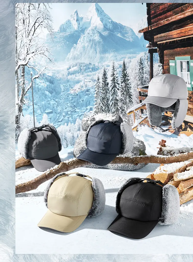 Winter Ear Melt Hat for Men Snowproof Windproof — feature 12