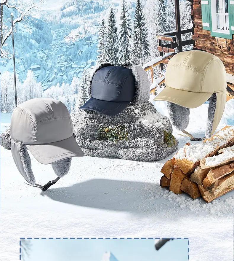 Winter Ear Melt Hat for Men Snowproof Windproof — feature 14