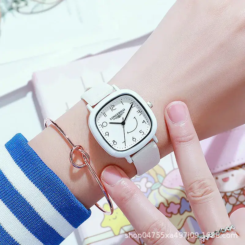 Women's Starry Sky Quartz Watch Black White Belt - Image 2