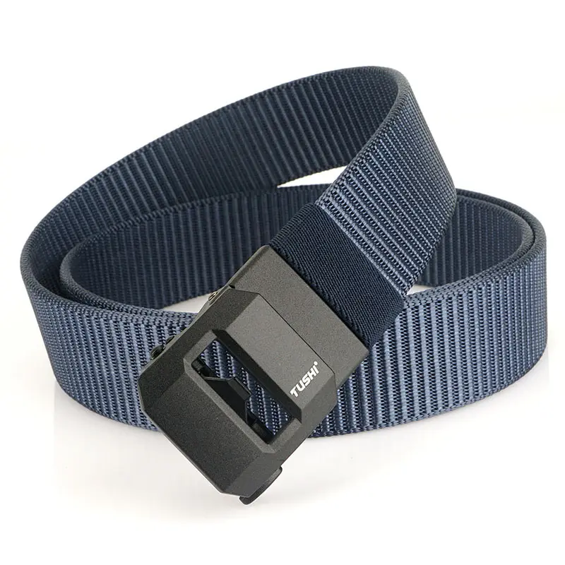 Classic Brown Tactical Nylon Belt with Automatic Buckle - Image 4