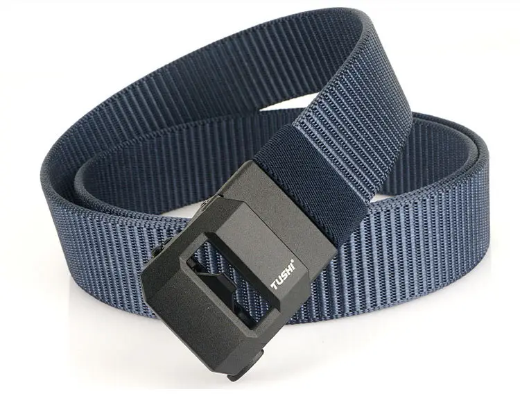 Classic Brown Tactical Nylon Belt with Automatic Buckle — feature 20