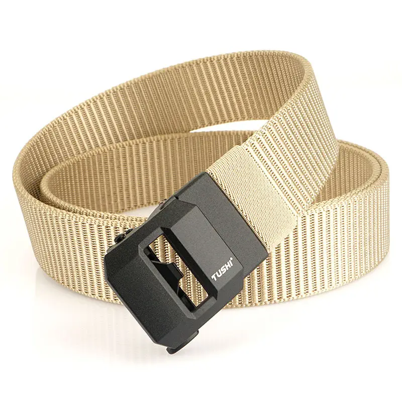 Classic Brown Tactical Nylon Belt with Automatic Buckle - Image 7