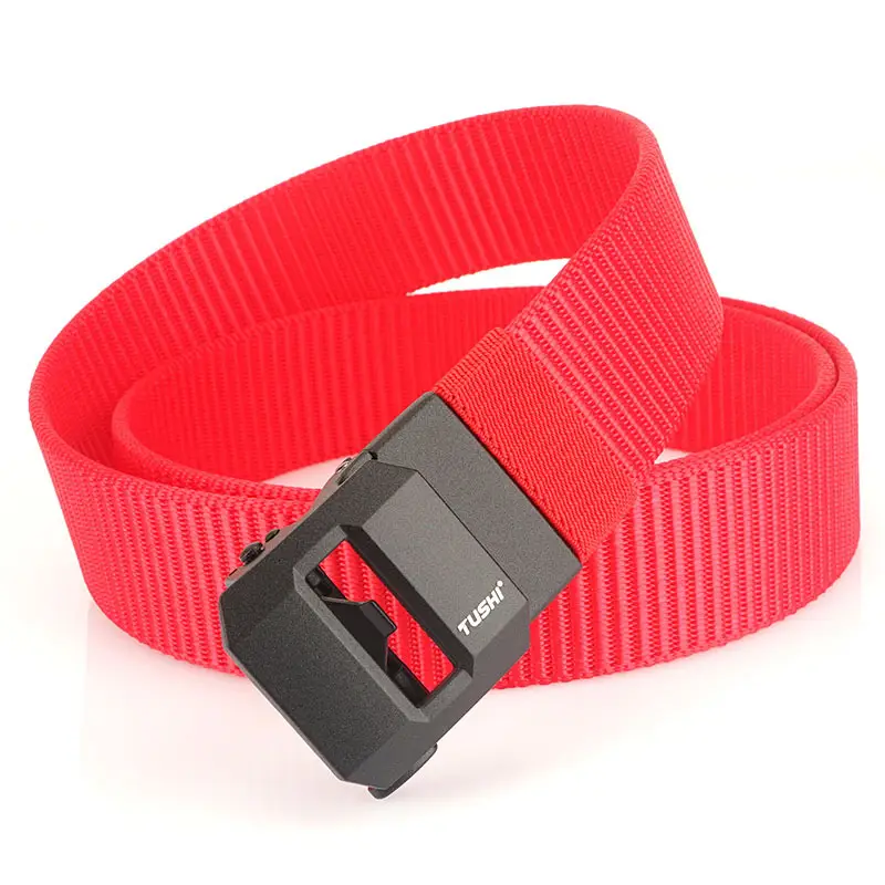 Classic Brown Tactical Nylon Belt with Automatic Buckle - Image 8