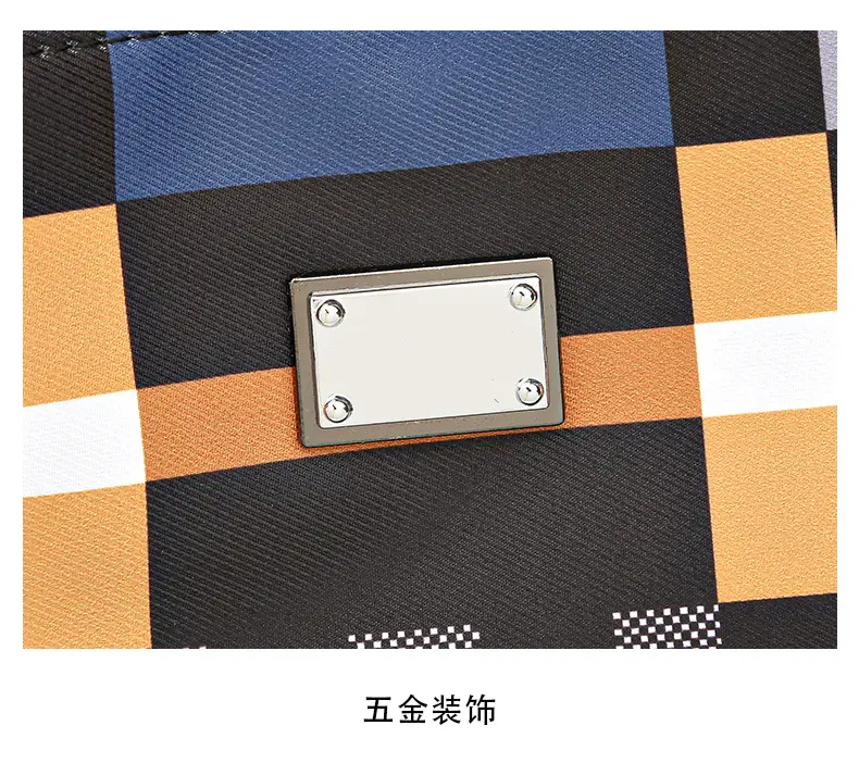 Women's 2023 New Fashion Plaid Tote Bag Oxford Cloth — feature 26