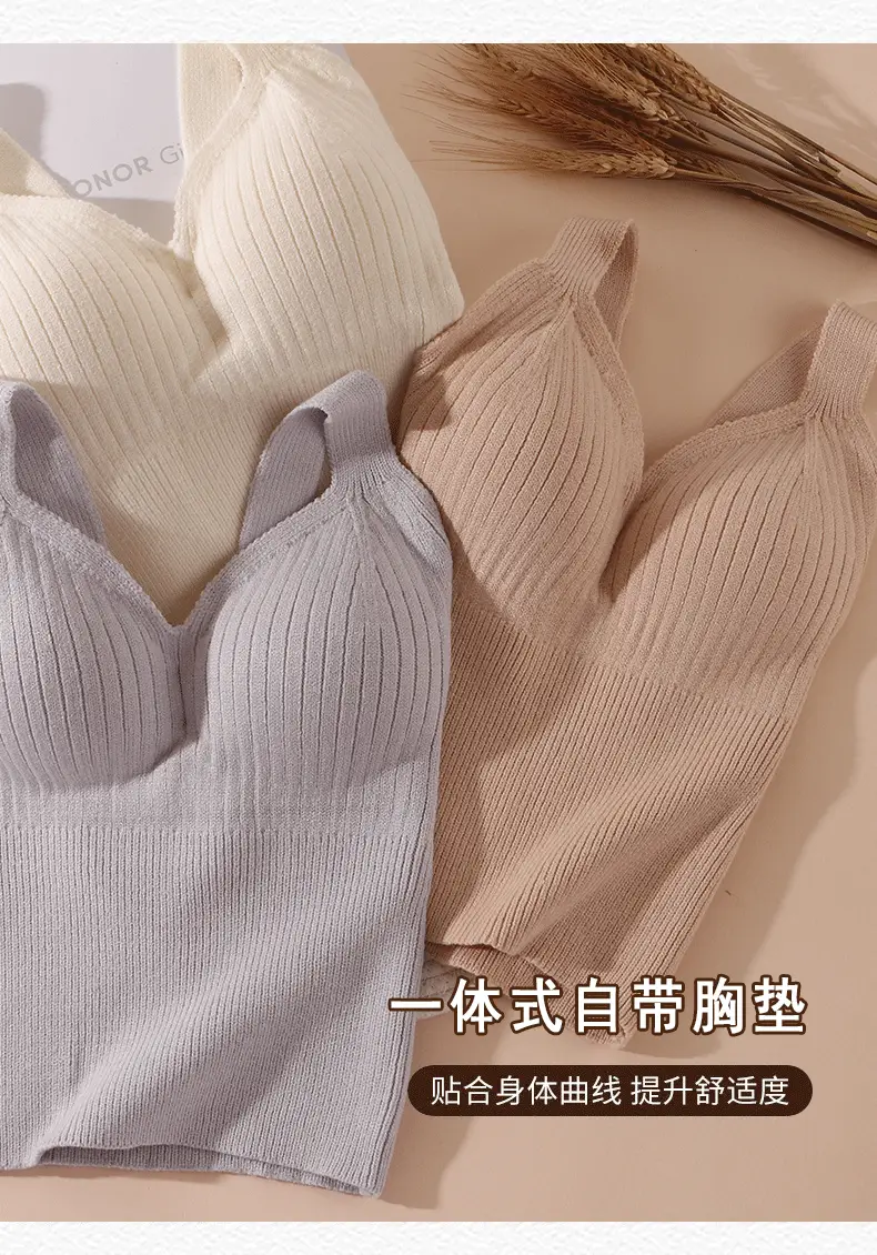 Women's Wool Fleece Thermal Vest with Chest Pad — feature 10