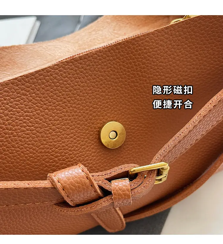 Women's Brown Leather Shoulder Crossbody Bag 2026 — feature 15