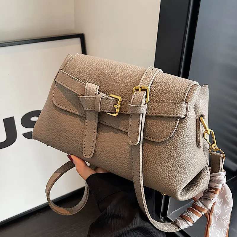 Women's Brown Leather Shoulder Crossbody Bag 2026 - Image 4