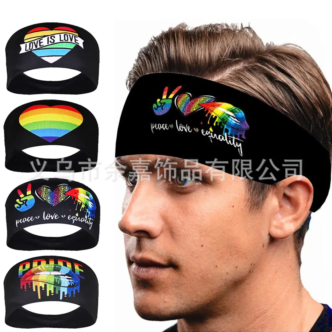PINK Rainbow Sports Headband with Butterfly Design - Image 11