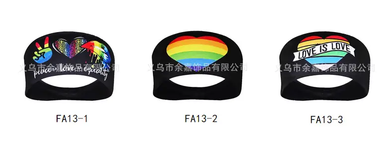PINK Rainbow Sports Headband with Butterfly Design — feature 9