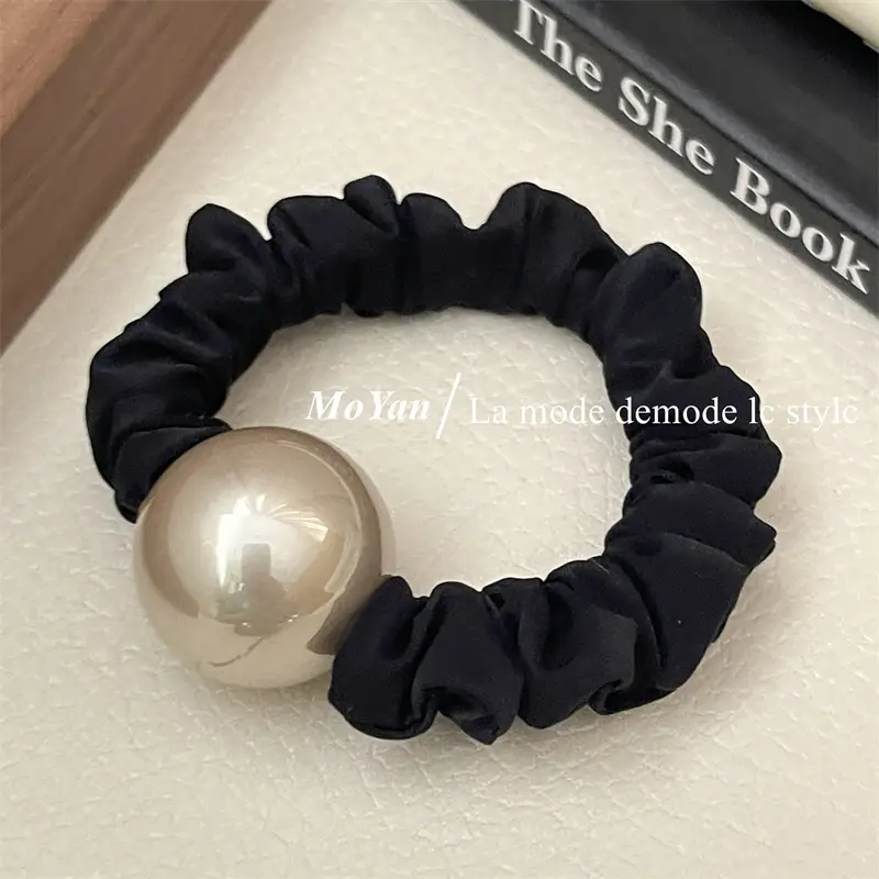 Elegant Pearl Hair Rope with Brown & Black Colors — feature 19