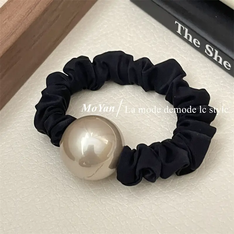 Elegant Pearl Hair Rope with Brown & Black Colors — feature 6