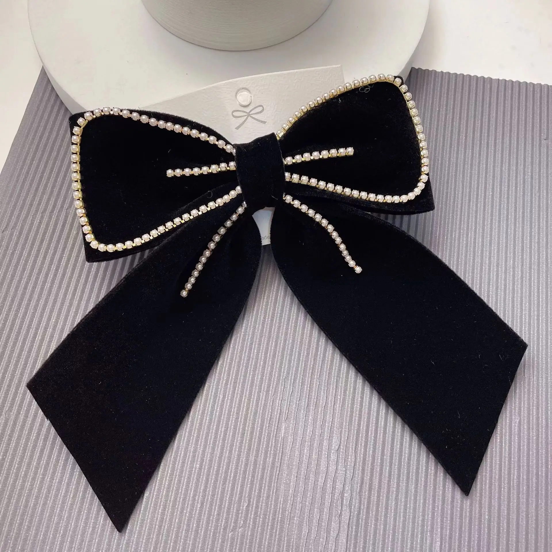 Red Velvet Bow Hair Accessories for Weddings