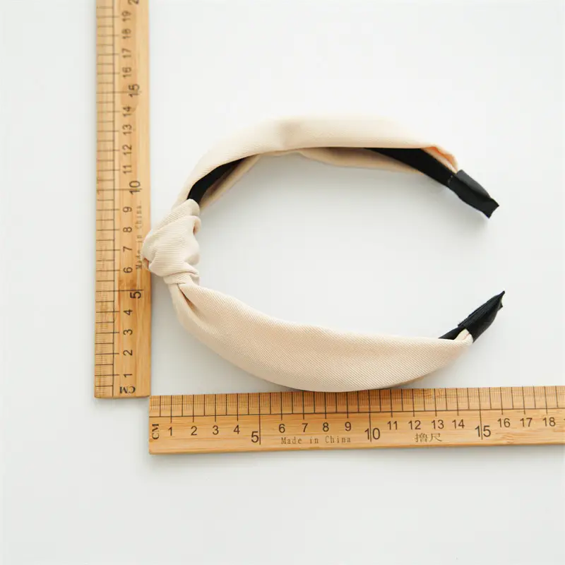 Knotted Elastic Headband for Women Solid Color Wholesale - Image 7