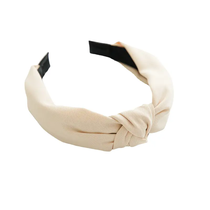 Knotted Elastic Headband for Women Solid Color Wholesale - Image 9