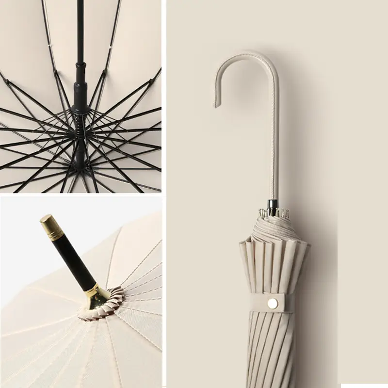 Raboulei 16-Bone Automatic Umbrella Black - Image 13
