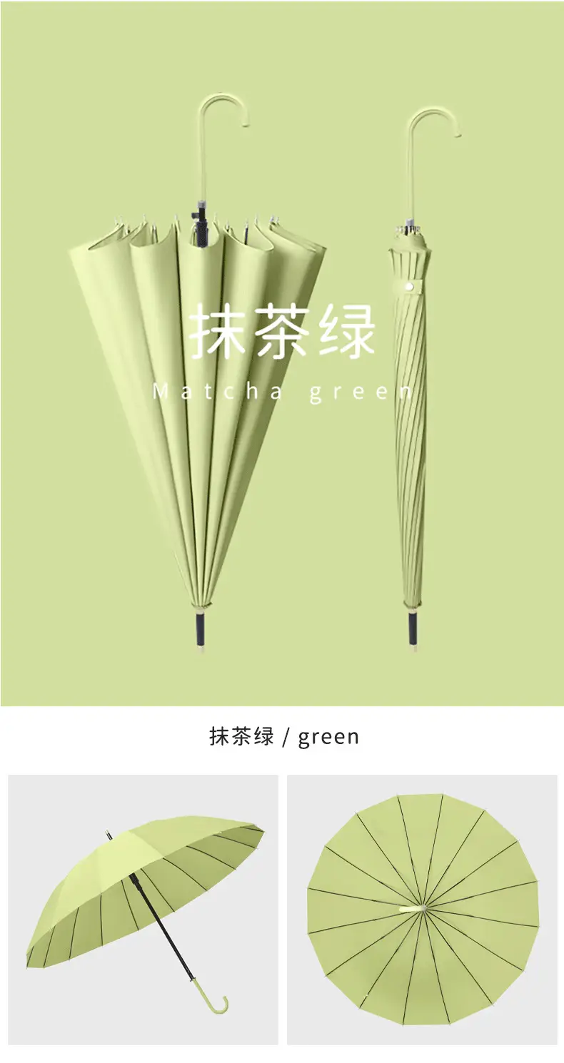 Raboulei 16-Bone Automatic Umbrella Black — feature 16