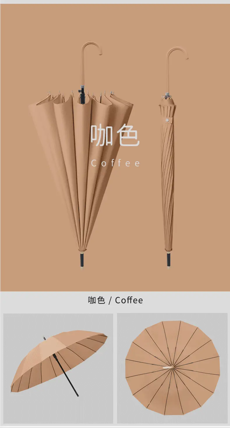 Raboulei 16-Bone Automatic Umbrella Black — feature 19