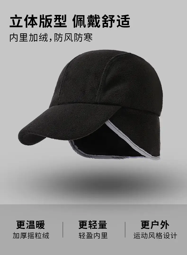 Men's Winter Fleece Warm Cap with Ear Protection — feature 2