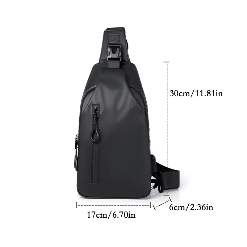 Men's Grey Shoulder Bag Large Capacity Fashion Trend — feature 34