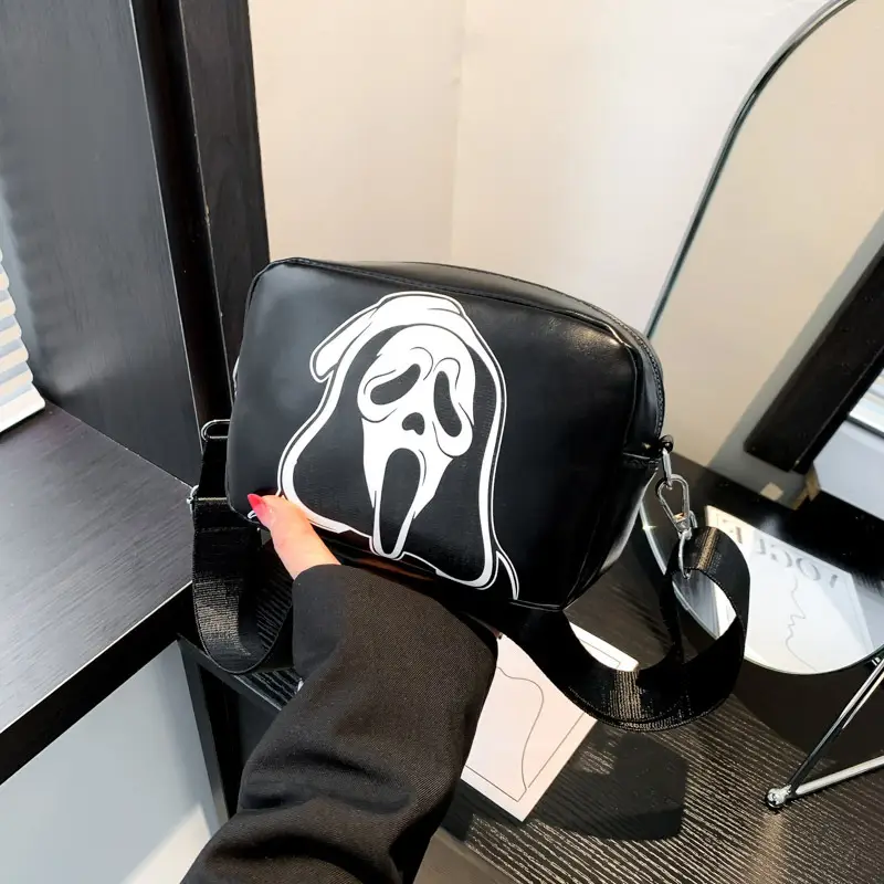 Halloween Skull Shoulder Bag Women European American Fashion - Image 4