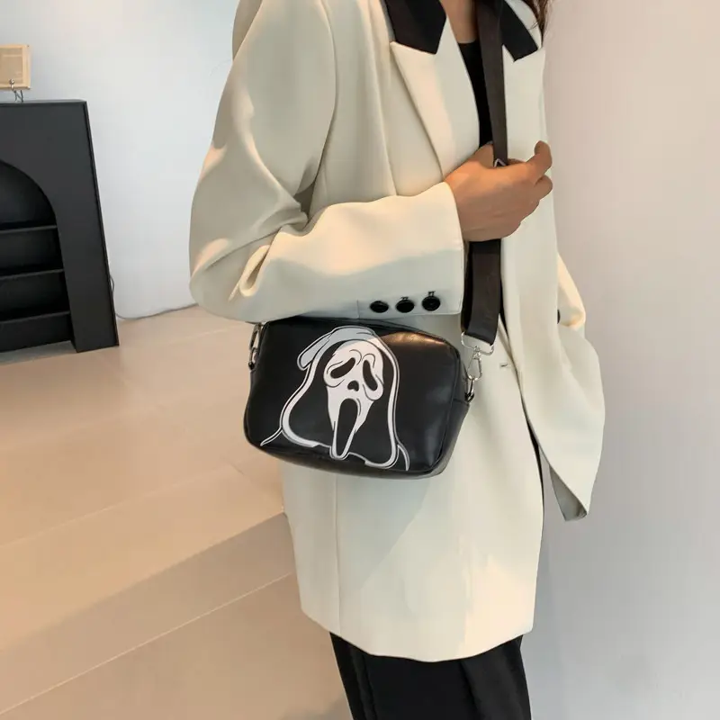 Halloween Skull Shoulder Bag Women European American Fashion - Image 5