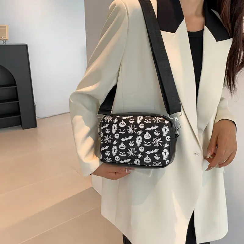 Halloween Skull Shoulder Bag Women European American Fashion - Image 6