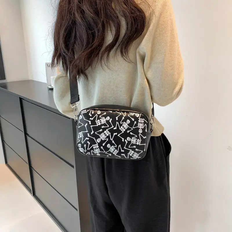 Halloween Skull Shoulder Bag Women European American Fashion - Image 7