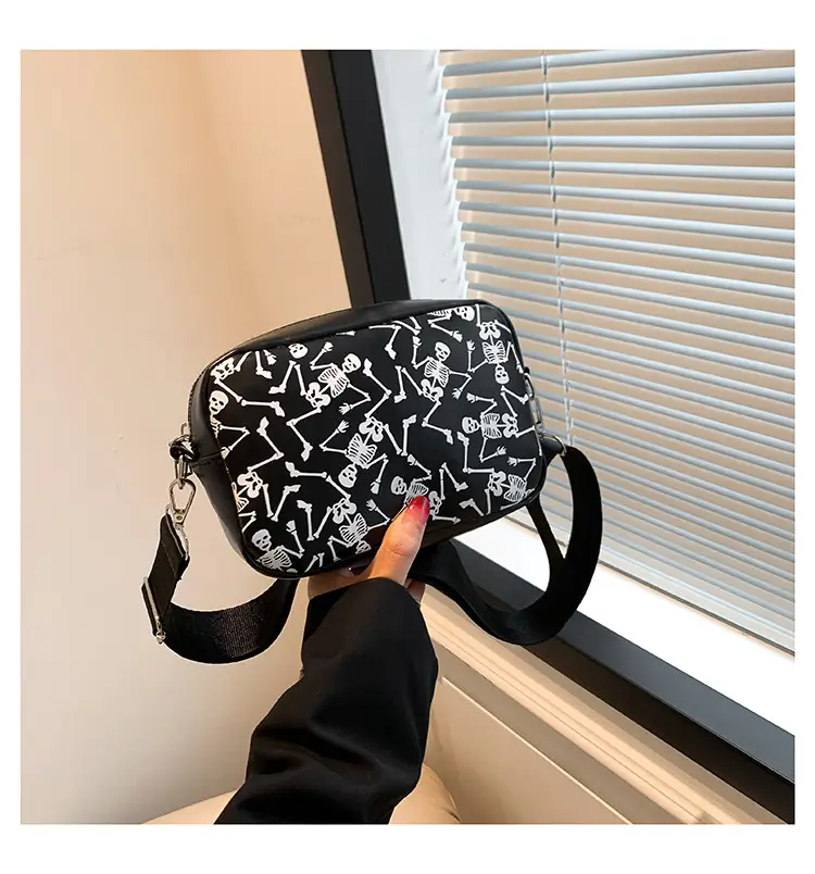 Halloween Skull Shoulder Bag Women European American Fashion - Image 2