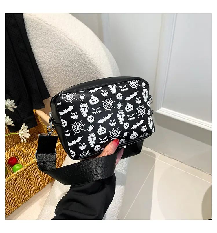 Halloween Skull Shoulder Bag Women European American Fashion - Image 3