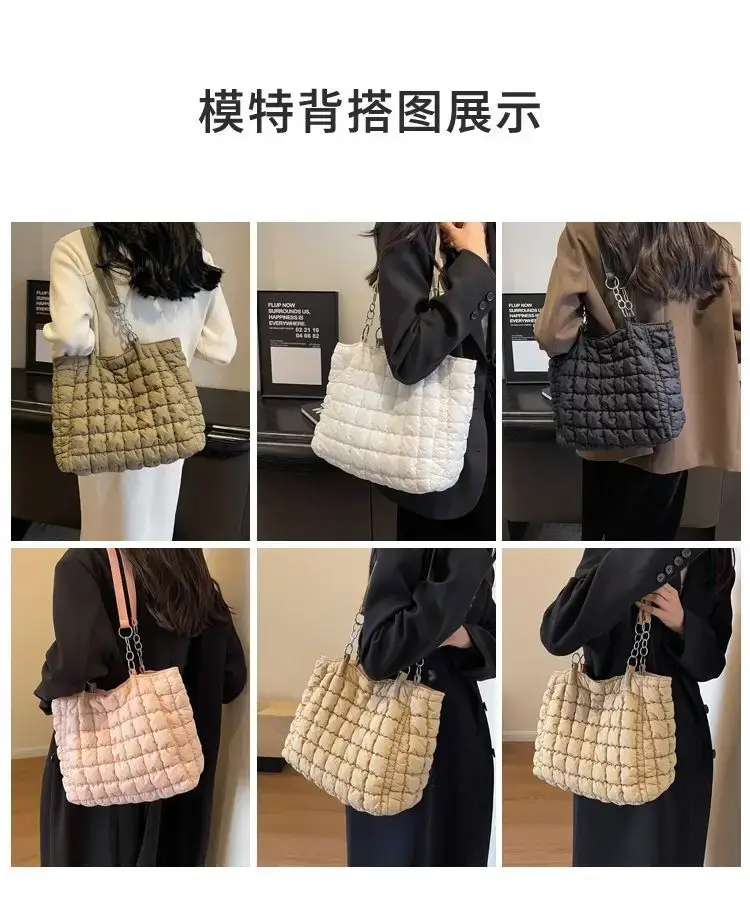 Women's Black Quilted Shoulder Bag 2026 New Trendy — feature 4