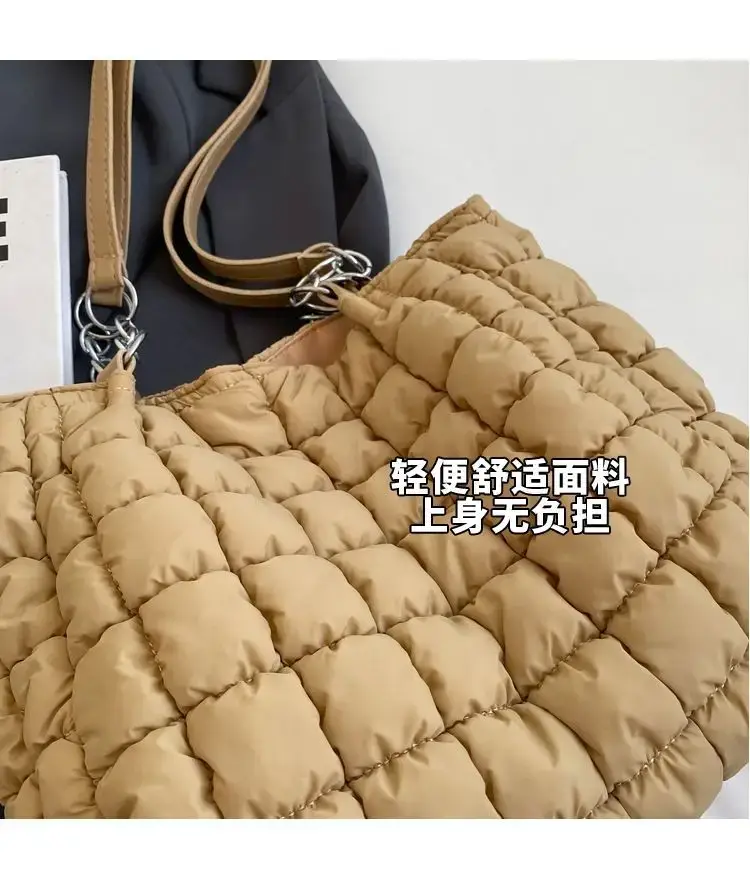 Women's Black Quilted Shoulder Bag 2026 New Trendy — feature 5