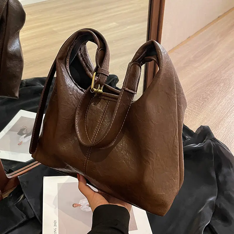 Brown Textured Crossbody Bag for Women Autumn 2026 - Image 6