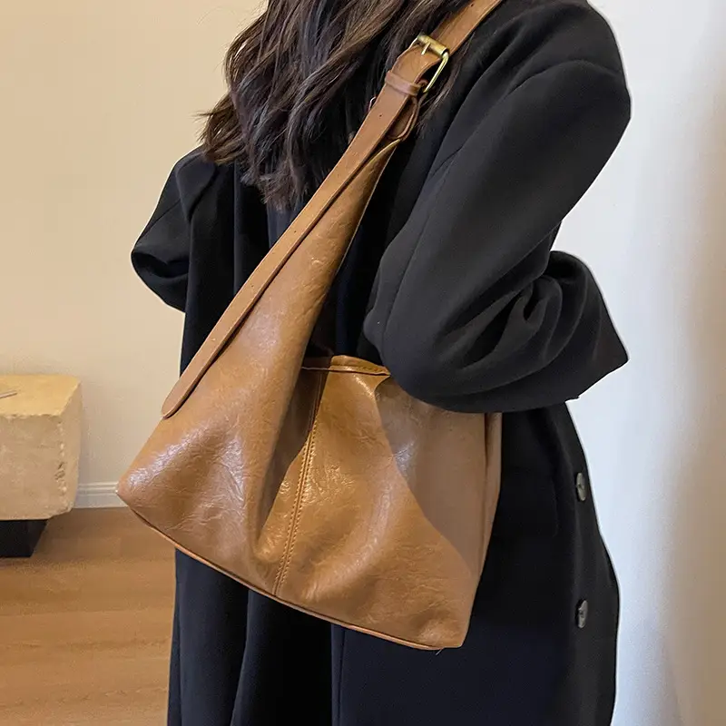 Brown Textured Crossbody Bag for Women Autumn 2026 - Image 8