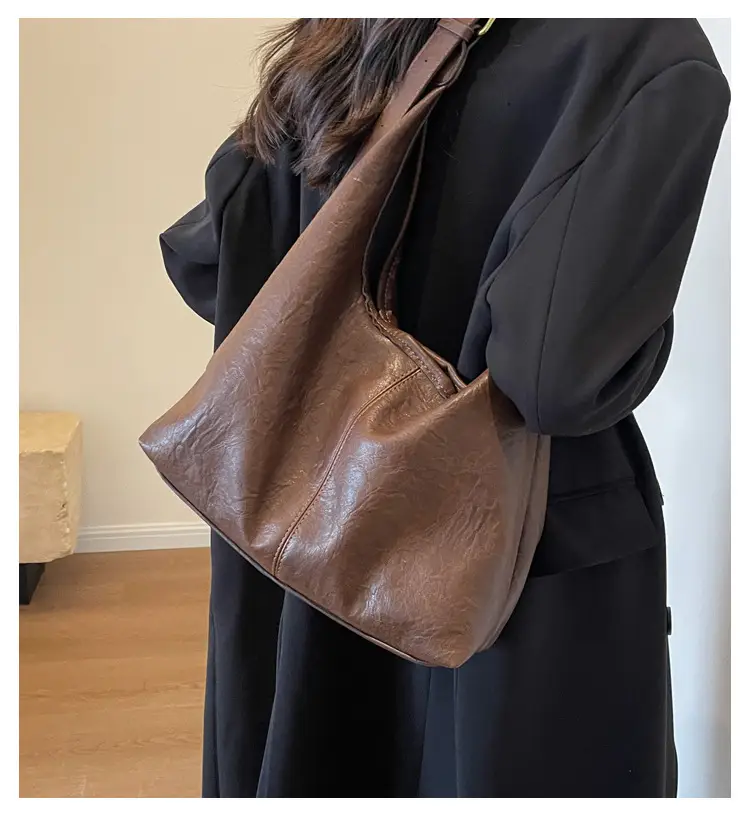Brown Textured Crossbody Bag for Women Autumn 2026 — feature 10