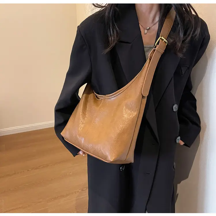 Brown Textured Crossbody Bag for Women Autumn 2026 — feature 19