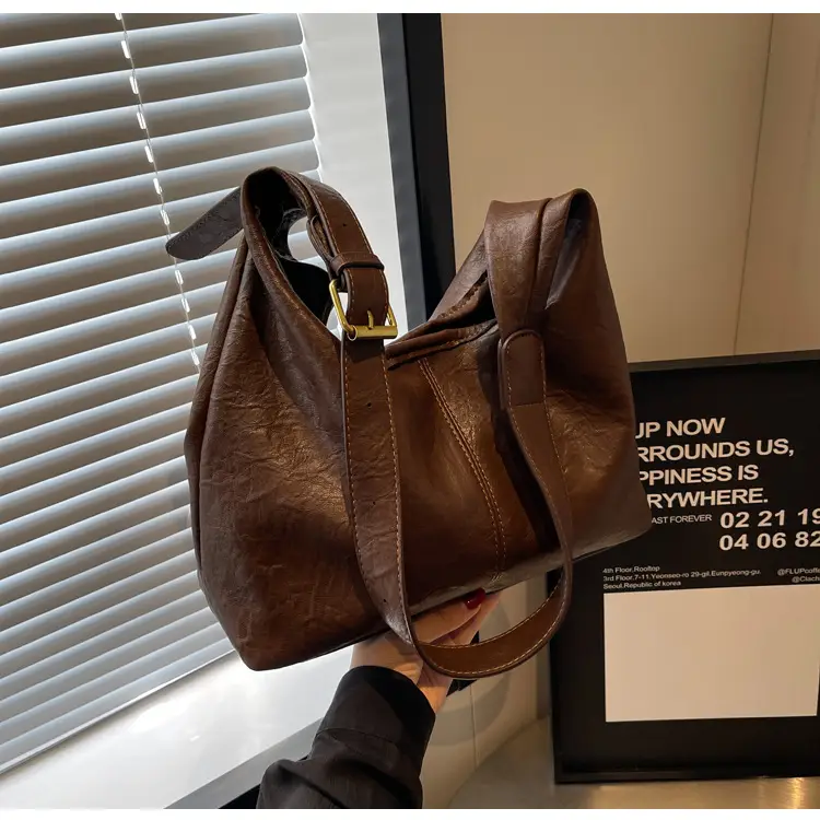 Brown Textured Crossbody Bag for Women Autumn 2026 — feature 30