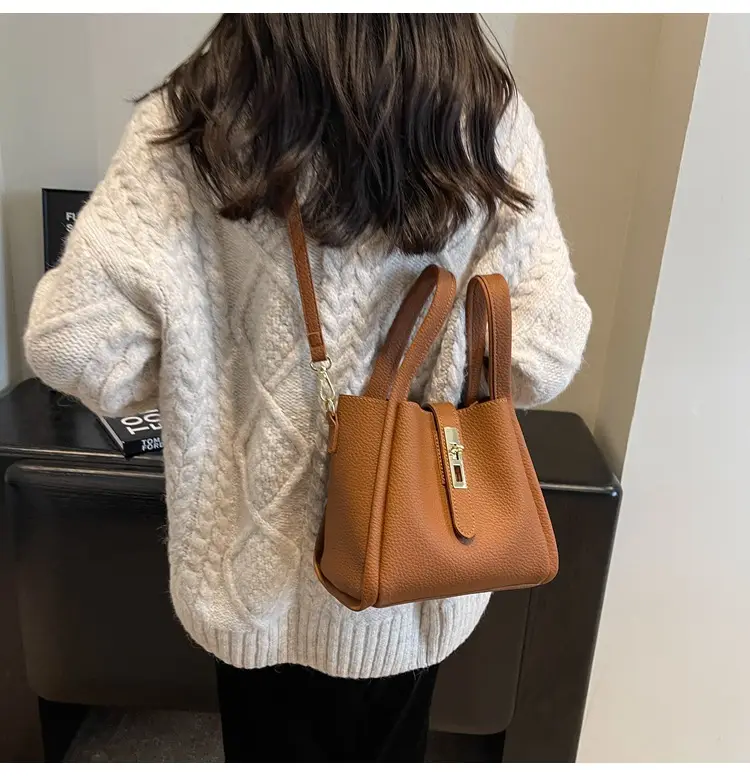 Women Textured Shoulder Crossbody Bag Beige 2026 — feature 27