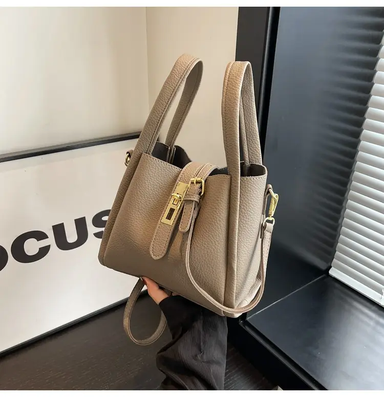 Women Textured Shoulder Crossbody Bag Beige 2026 — feature 43