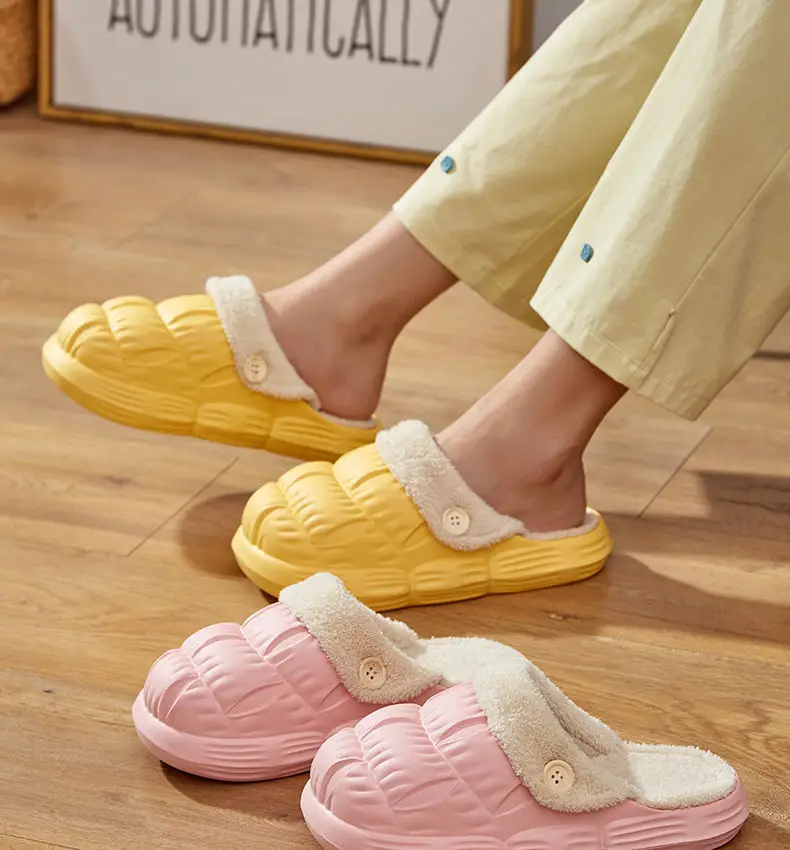 Autumn Winter Detachable Cotton Slippers Multi Color — feature 10