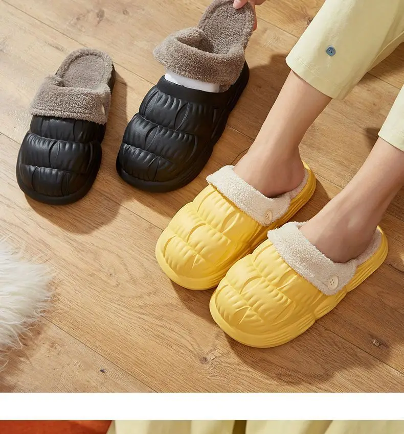 Autumn Winter Detachable Cotton Slippers Multi Color — feature 15