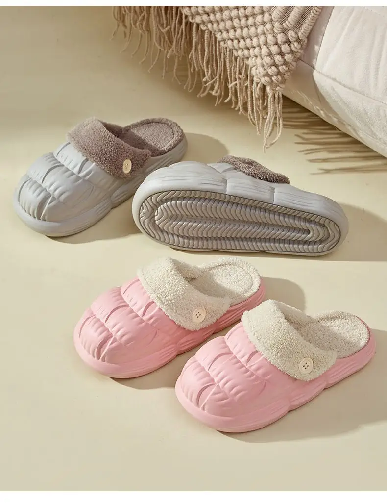 Autumn Winter Detachable Cotton Slippers Multi Color — feature 32