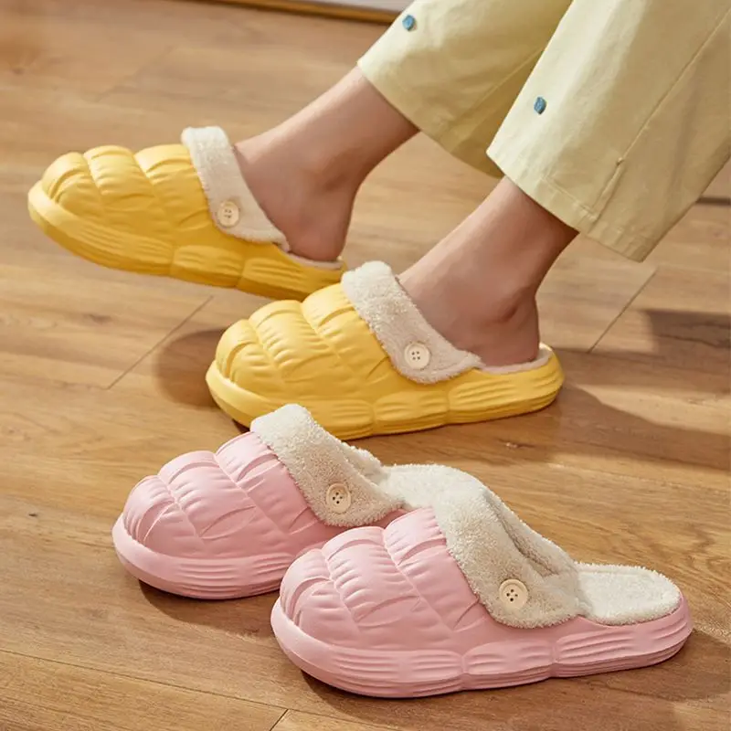 Autumn Winter Detachable Cotton Slippers Multi Color — feature 35