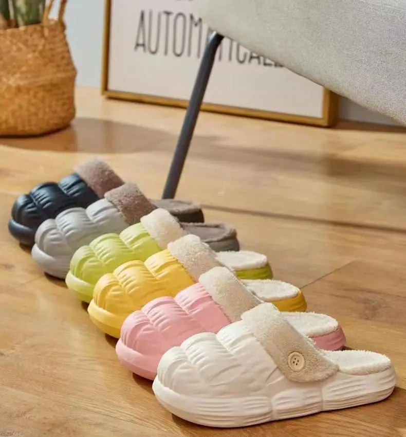 Autumn Winter Detachable Cotton Slippers Multi Color — feature 36