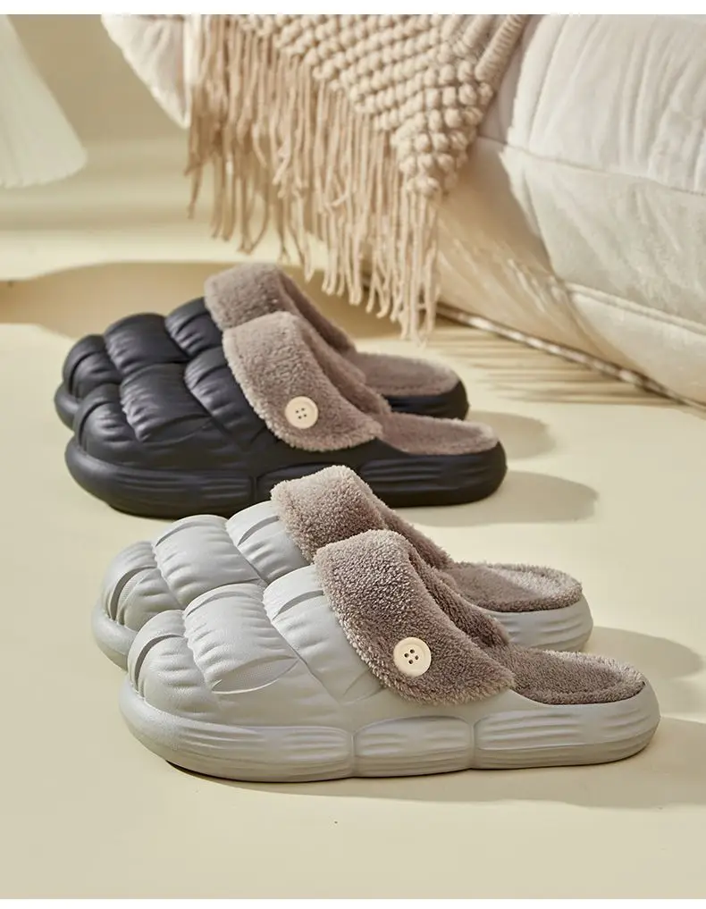 Autumn Winter Detachable Cotton Slippers Multi Color — feature 4