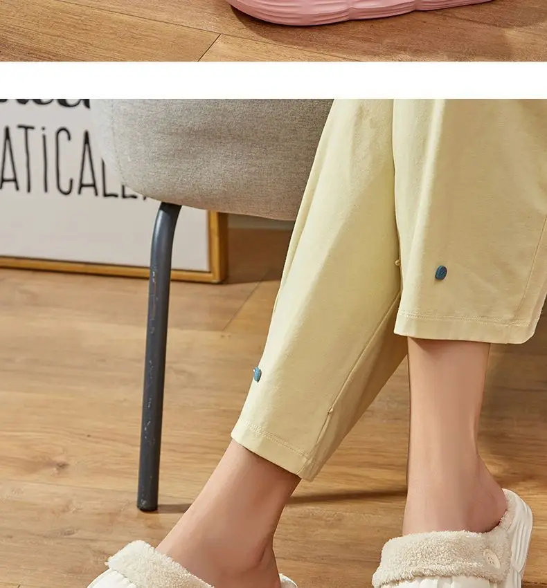 Autumn Winter Detachable Cotton Slippers Multi Color — feature 6