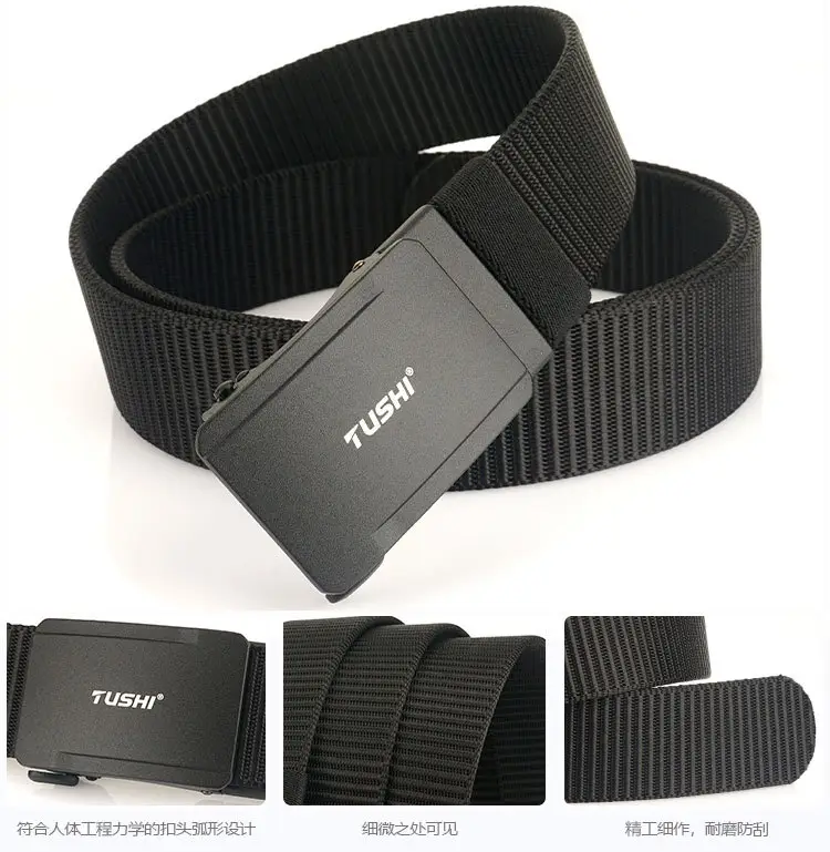 Men's 3.8CM Tactical Belt with Nylon Woven Band — feature 14