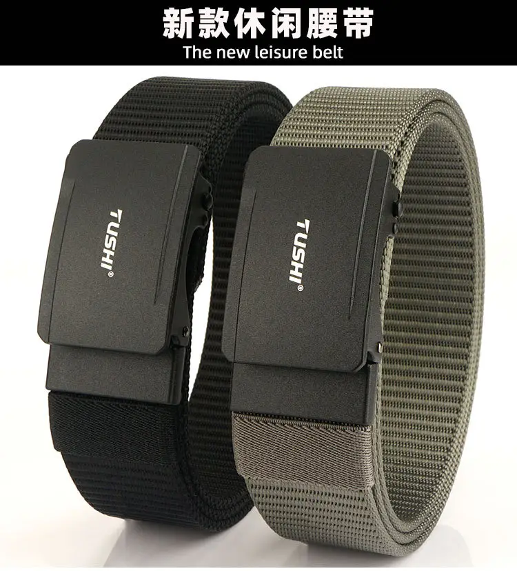 Men's 3.8CM Tactical Belt with Nylon Woven Band — feature 6